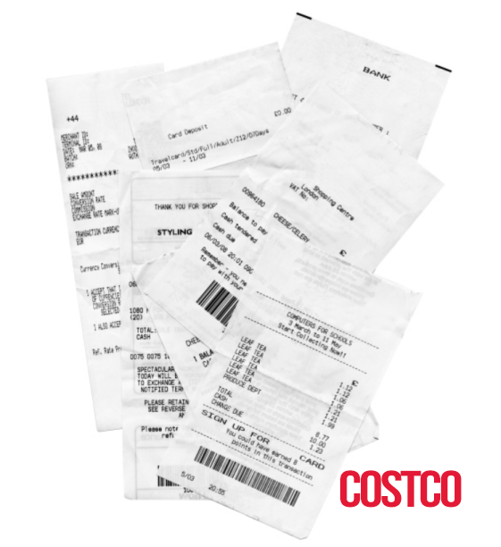 COSTCO Receipts (August 2019)