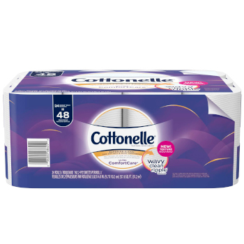 Cottonelle Ultra ComfortCare Toilet Paper - 24 Double Rolls = 48 Regular Rolls